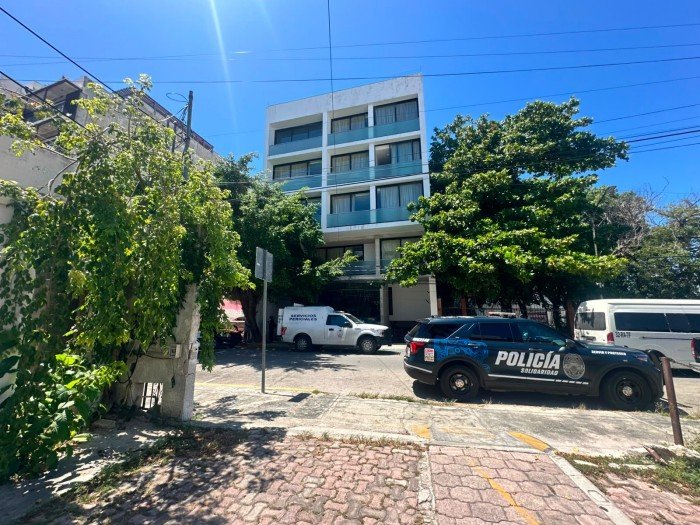 Exterior of a residence in Playa del Carmen where a Canadian man was found dead Sunday morning