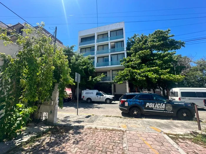 Exterior of a residence in Playa del Carmen where a Canadian man was found dead Sunday morning
