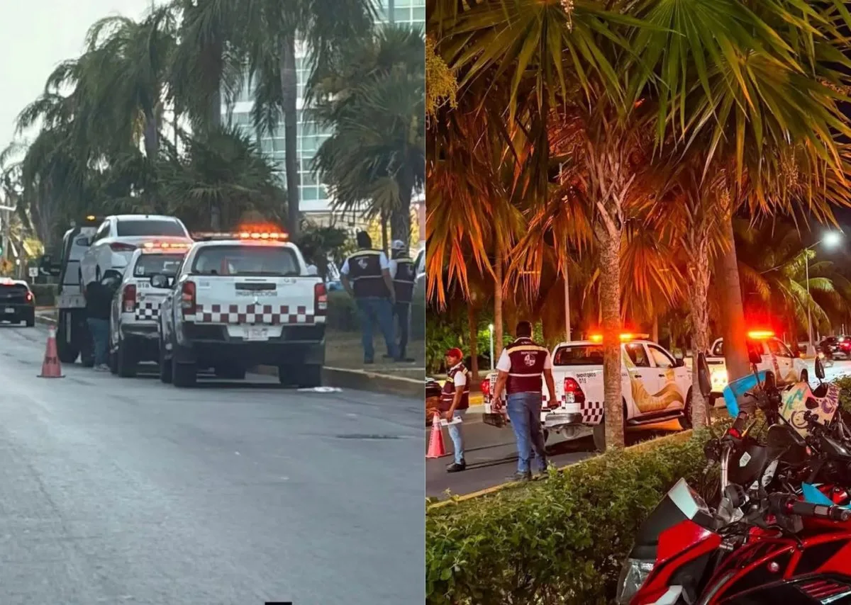Drivers and transport operators in Cancún during an inspection operation by the Quintana Roo Mobility Institute, known as Imoveqroo