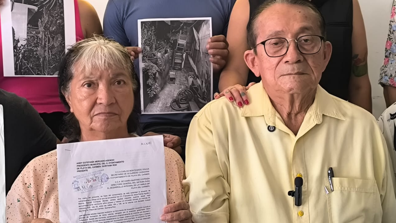 Elderly couple in Playa del Carmen who accuse their daughter of fraud and property seizure