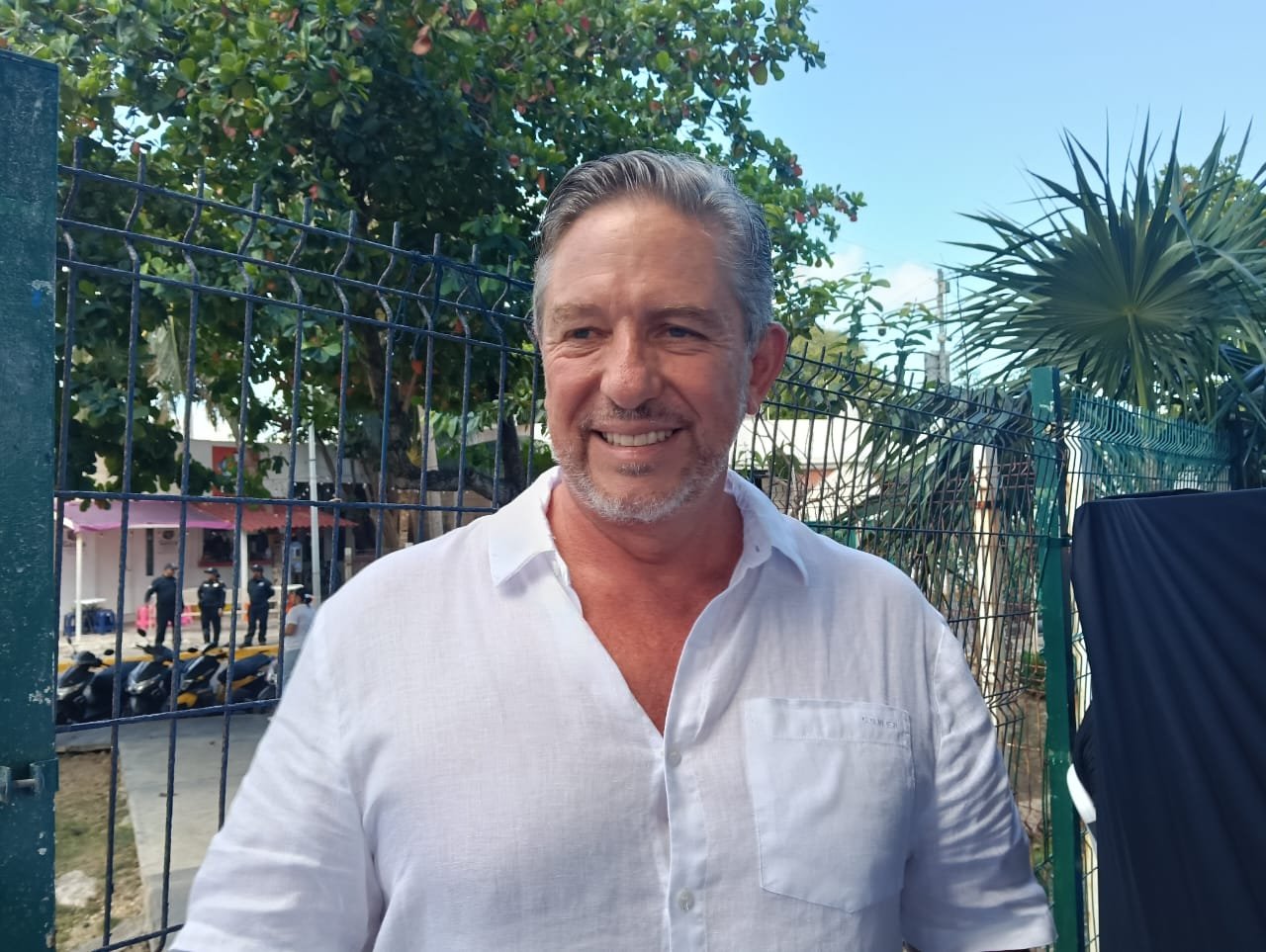 James Tobin, coordinator of the Citizens' Tables for Security and Justice in Quintana Roo, speaking during an interview