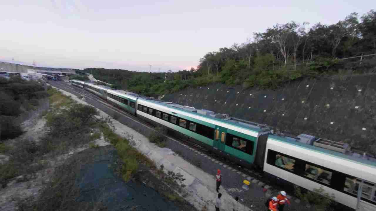 A Maya Train passing through southeastern Mexico