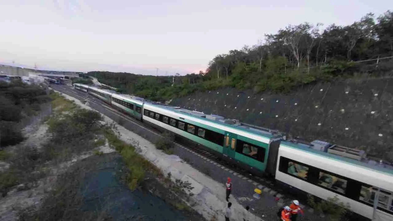 A Maya Train passing through southeastern Mexico