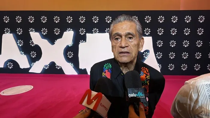Miguel Quintana Pali, president and director general of Grupo Xcaret, speaking at the inauguration of Apapaxoa 2026 in Playa del Carmen