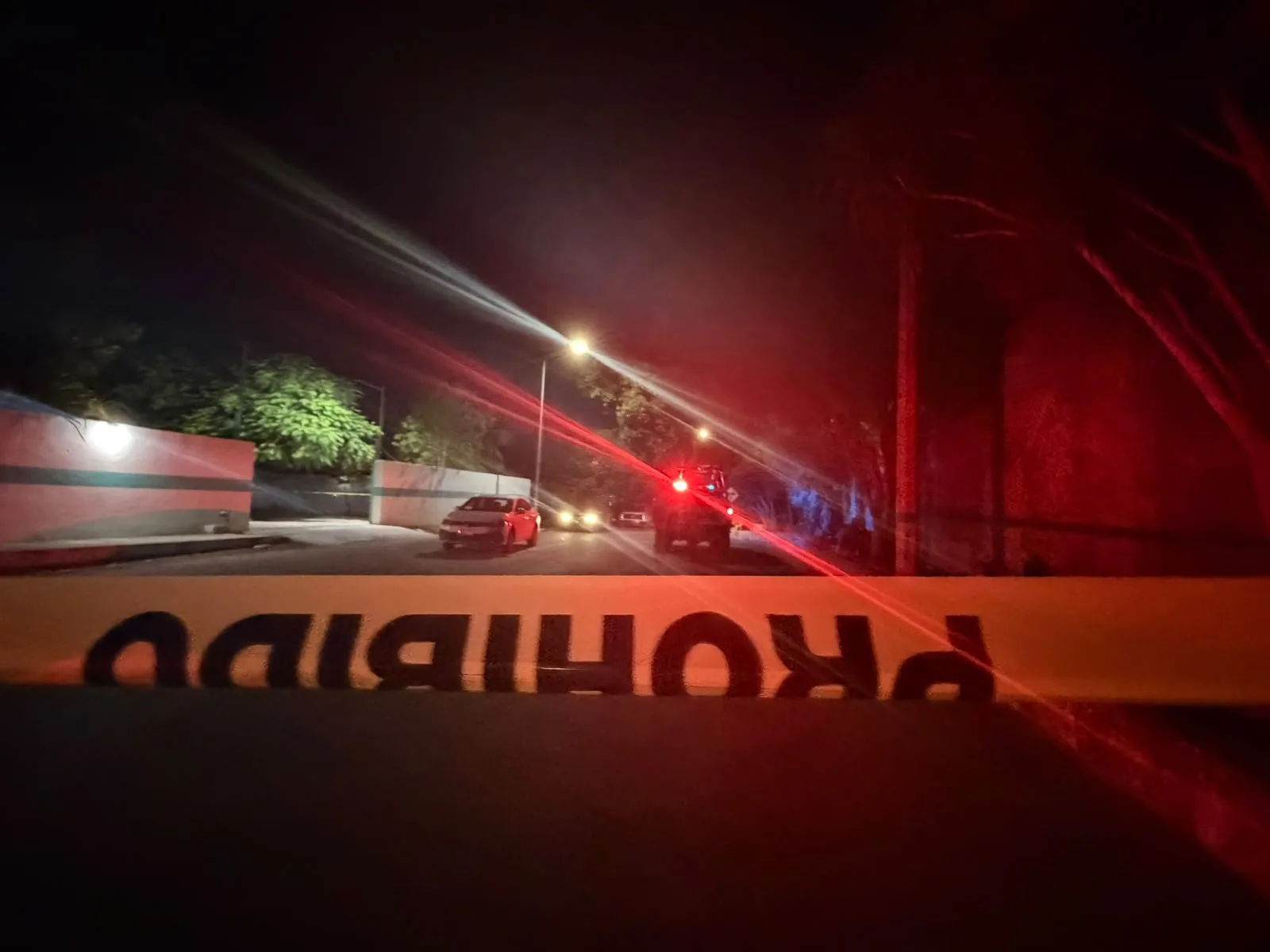 Fire damage inside the offices of the Puerto Aventuras taxi drivers union after a Molotov cocktail attack
