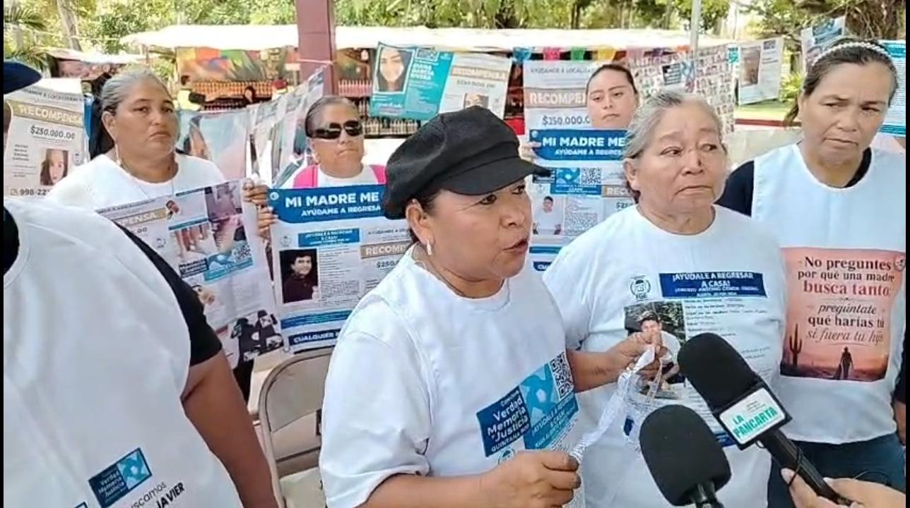 Mothers searching for missing relatives in Felipe Carrillo Puerto, Quintana Roo, are asking authorities to display photographs of the disappeared on public transport