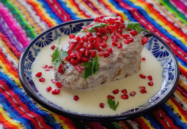 Chili peppers and Mexican dishes displayed at the upcoming Pica Feria festival in Cancun.
