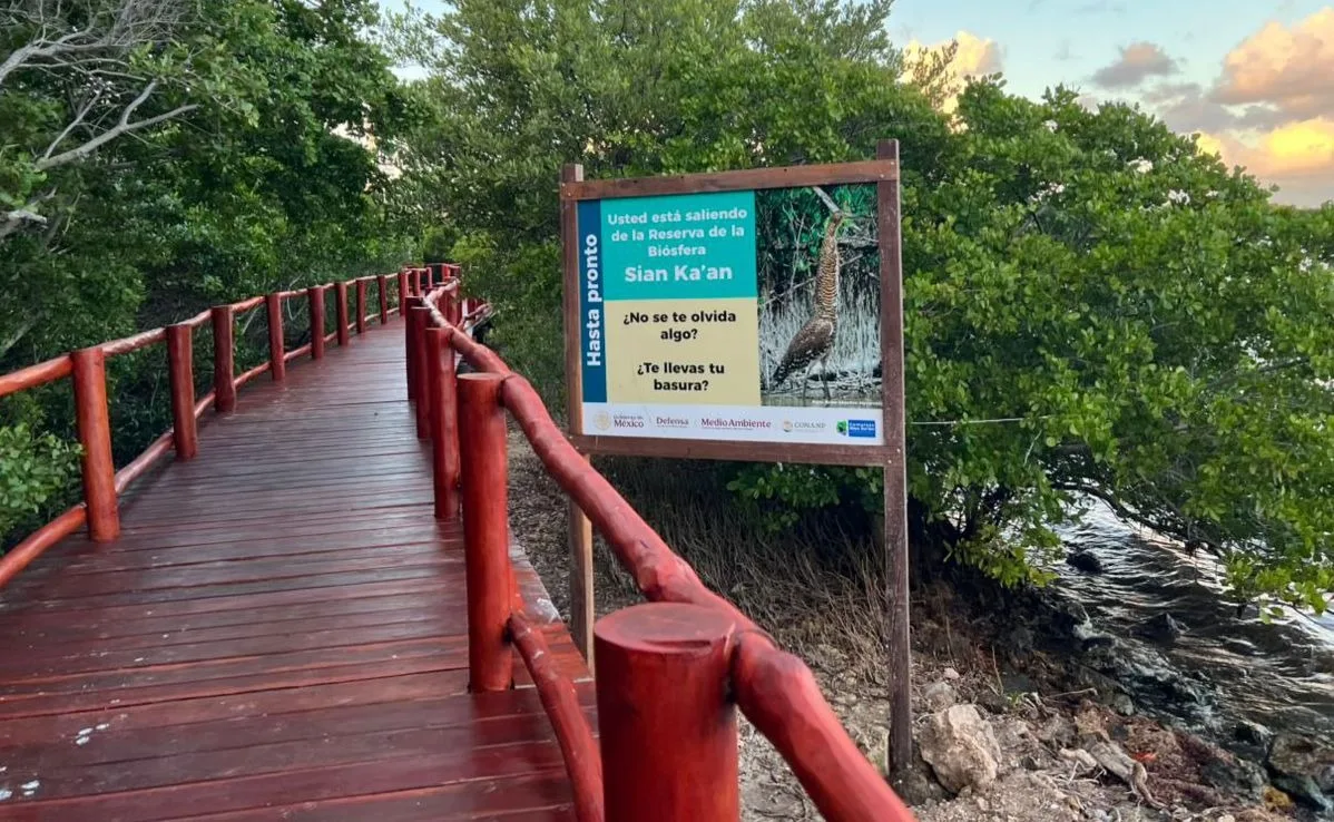Natural landscape at the Puerta al Mar tourist site in Felipe Carrillo Puerto, Quintana Roo