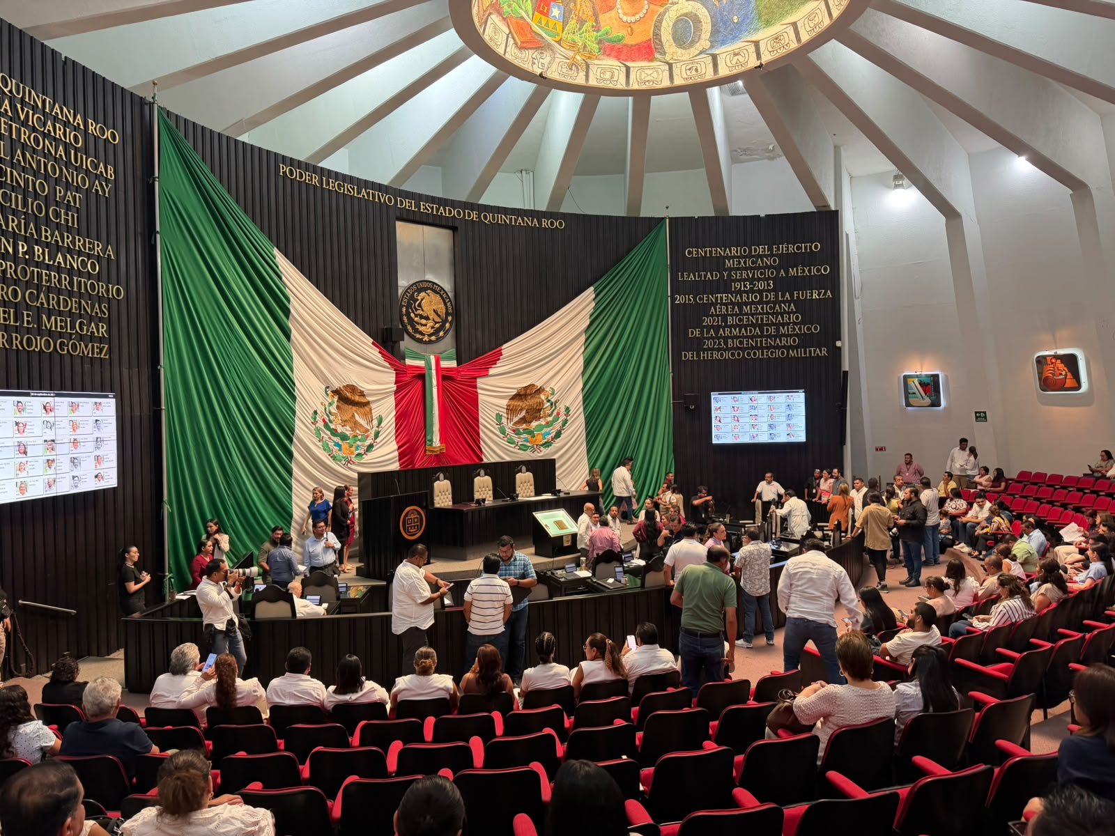 Lawmakers at the opening session of the Quintana Roo Congress in Chetumal
