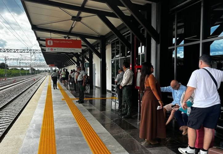 A Maya Train traveling through Quintana Roo, the route that carried eight of every ten riders in the first half of 2026.