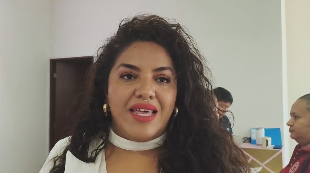 Sofía Ibáñez, president of Canacine's Quintana Roo delegation, speaking about the state's film industry.