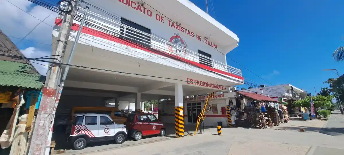 Taxis on a street in Tulum, where residents are complaining about fare increases of up to 223 percent.