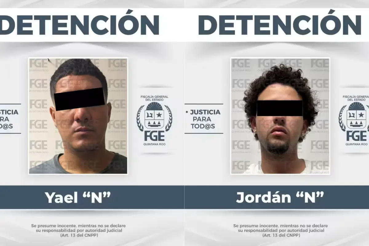 Two men detained in connection with the shooting death of a dentist outside Plaza Galerías in Cancún, Quintana Roo