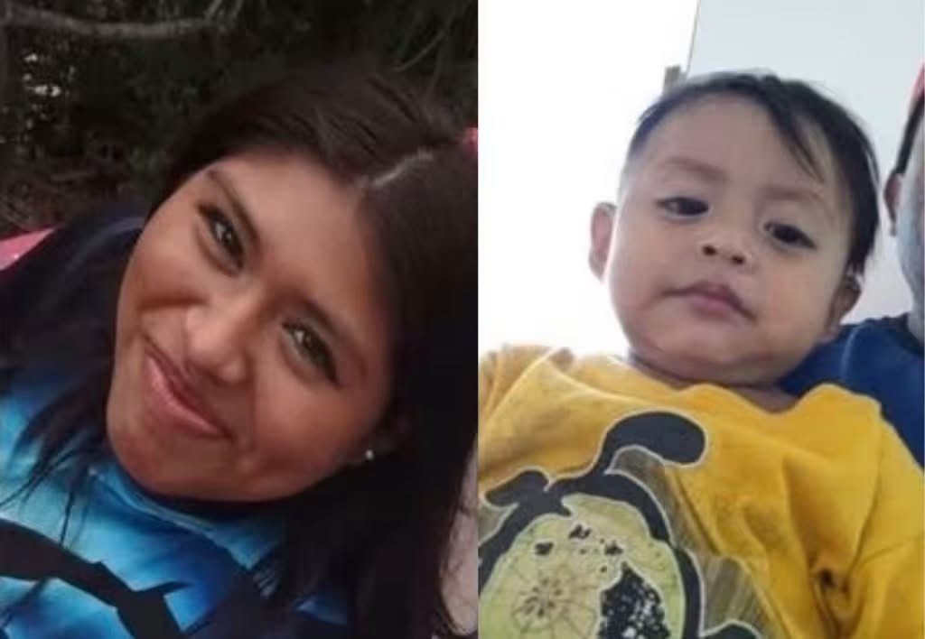 Illustrative image of an Amber Alert notice for the search of Fátima Dayana Cen Guzmán and her son Dylan Gabriel in Quintana Roo