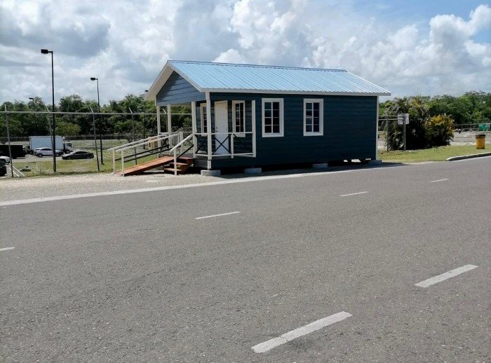 The immigration office at the Mexico-Belize border crossing near Chetumal, where officials will issue Regional Visitor Cards to Mexican travelers.