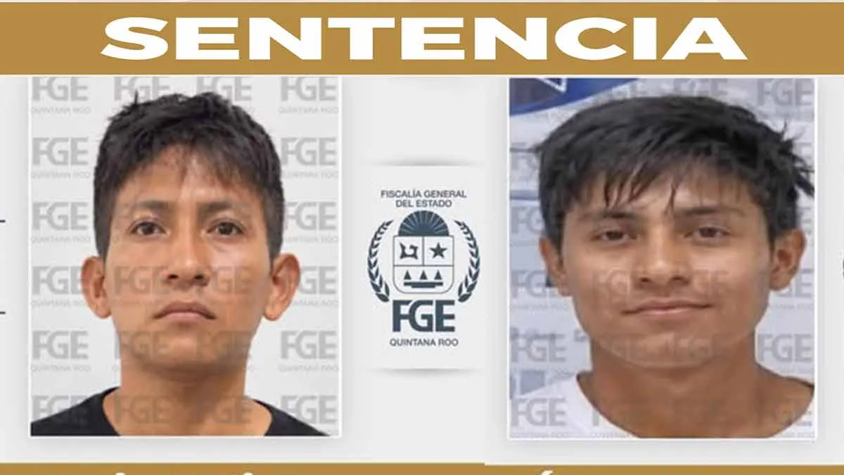 Illustrative image of a courtroom gavel and scales of justice representing two extortion sentences handed down in Cancún, Quintana Roo