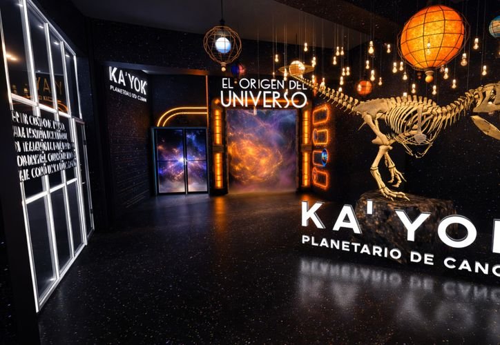 The Ka'yok Planetarium in Cancun, Quintana Roo, during its ongoing renovation and modernization work