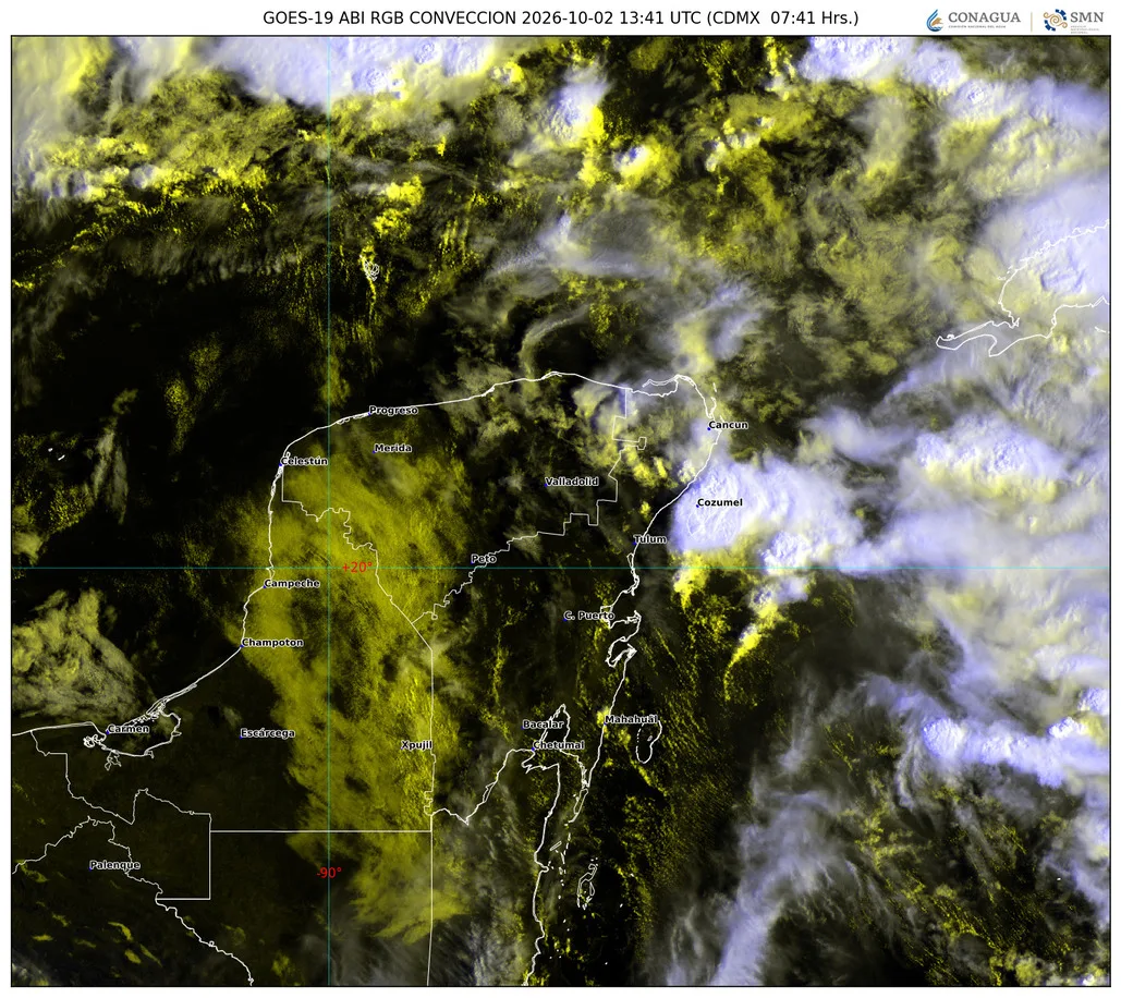 Dark storm clouds gather over the Quintana Roo sky ahead of heavy rainfall