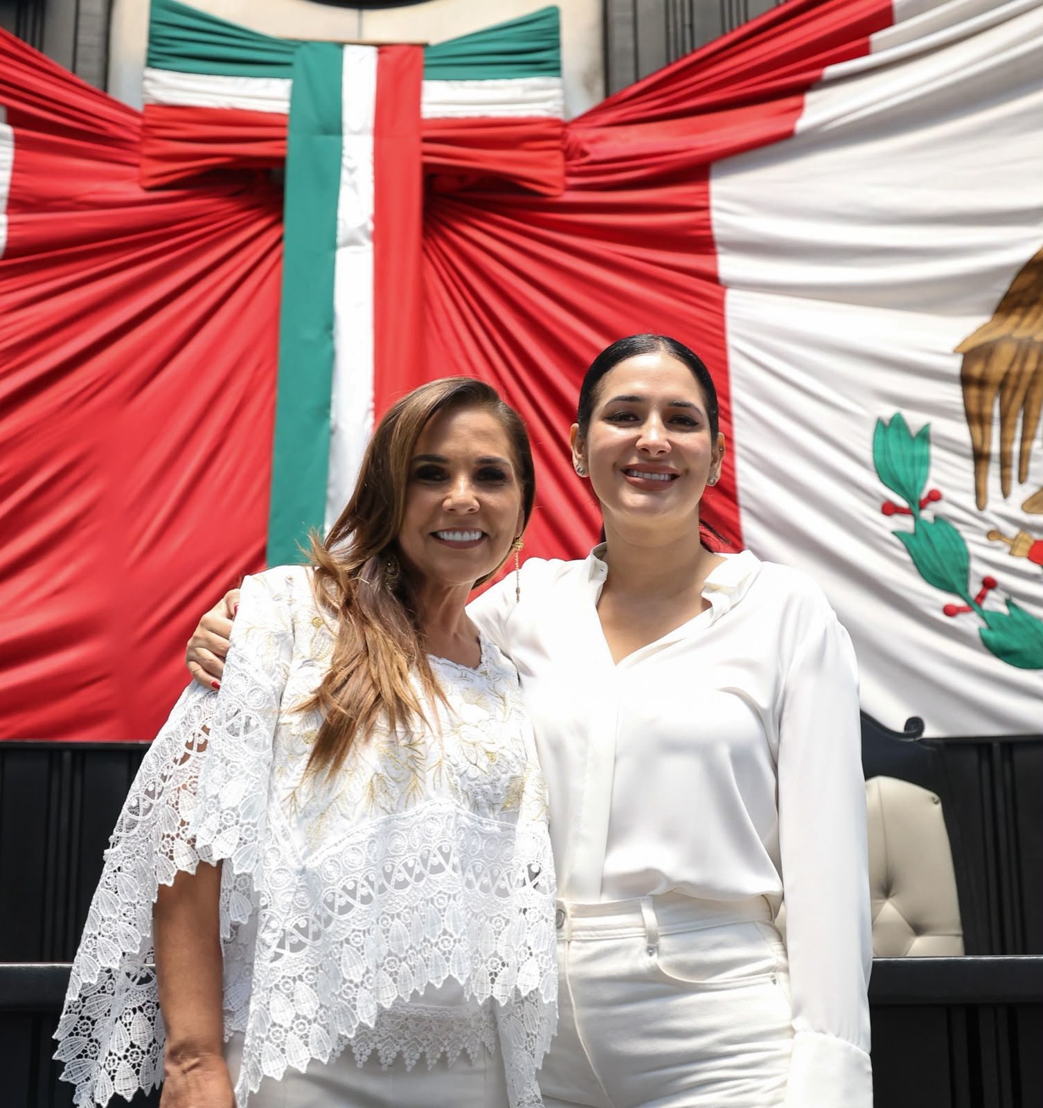 Playa del Carmen Mayor Estefanía Mercado attends ceremonies in Chetumal marking the 52nd anniversary of Quintana Roo as a free and sovereign state