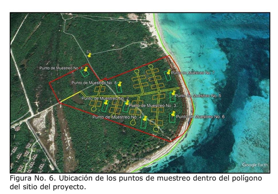 Sandy coastal terrain at Punta Maroma north of Playa del Carmen, where developers are proposing a 16.45 hectare tourist and residential subdivision