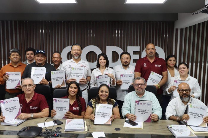 Officials in Chetumal announce the winners of the 2026 Quintana Roo State Sports Award and Excellence in Sports Award