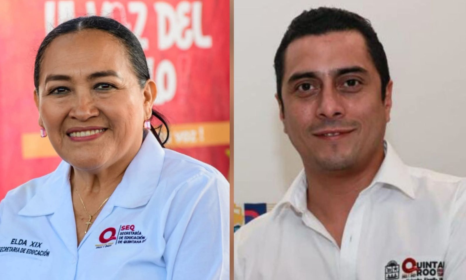 Elda Xix Euán and Alejandro Alamilla Villanueva, two Quintana Roo state officials who resigned to compete in Morena's internal selection process